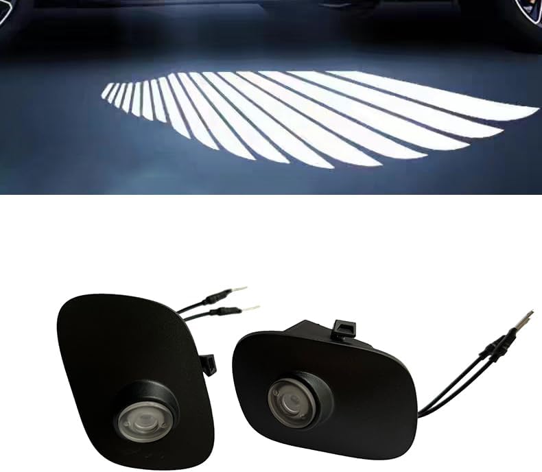 MKRLSTKM 2Pcs Side Mirror Logo LED Welcome Lights Puddle Lamp Projector Door Light Floor Light Accessories Suitable for Ford F150 F250 F350 2015 2016 2017 2018 2019 2020 2021 2022 2023 2024 2025 - Image 1